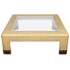 Gras Cloth Coffee Table by Steve Chase