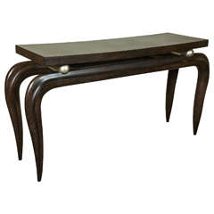 Stunning, Massive Carved Wood Console