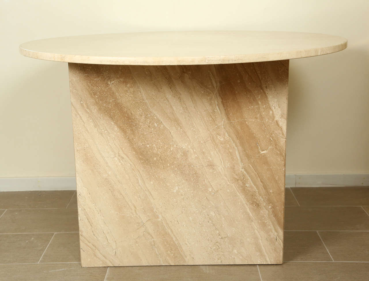 Travertine and Marble Table