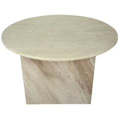 Travertine and Marble Table