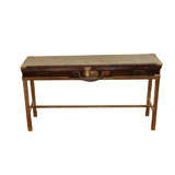 Antique A Rifle Case Mounted on a Stand as a Console