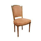 Fine Louis XVI Giltwood Side Chair