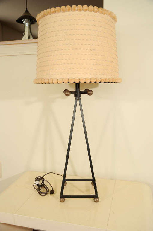 Metal A Table Lamp in the manner of Jean Royere