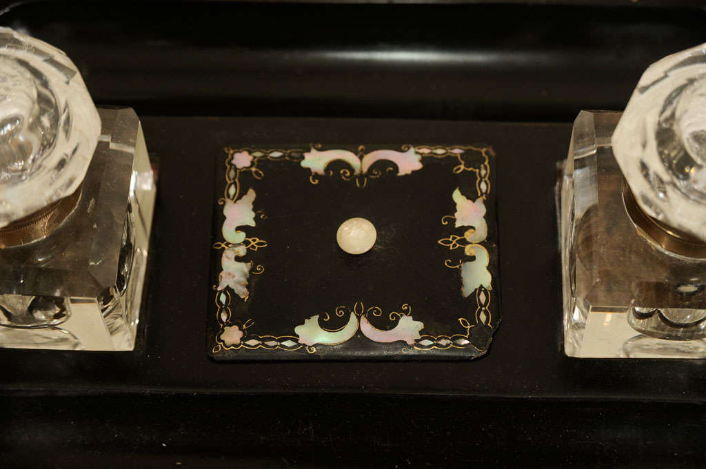 Victorian Inkwell with Mother-of-Pearl Inlay For Sale at 1stDibs ...