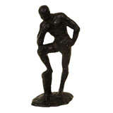 Iron Sculpture of a Standing Man
