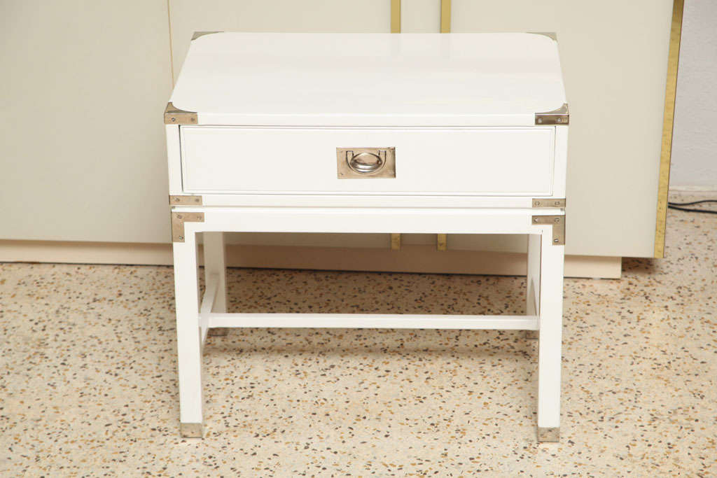 American Campaign-Style End Tables/Night Stands