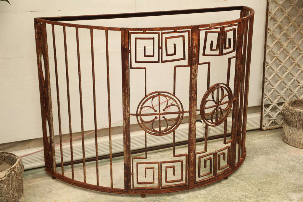 Large French Iron Console