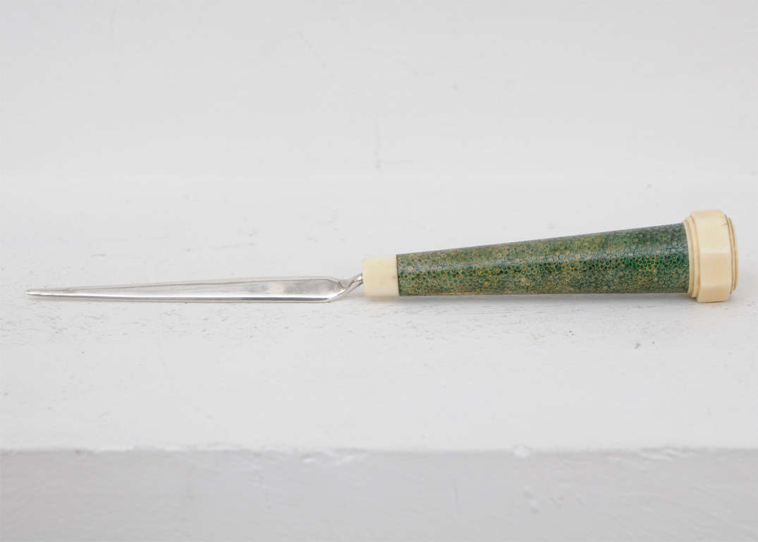 Asprey Shagreen & Ivory Letter Opener