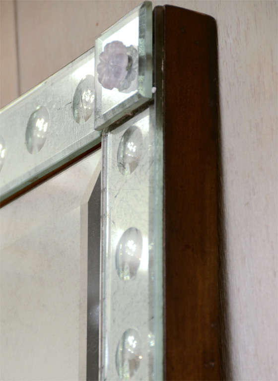Monumental 1960's Hotel Lobby Mirror 1