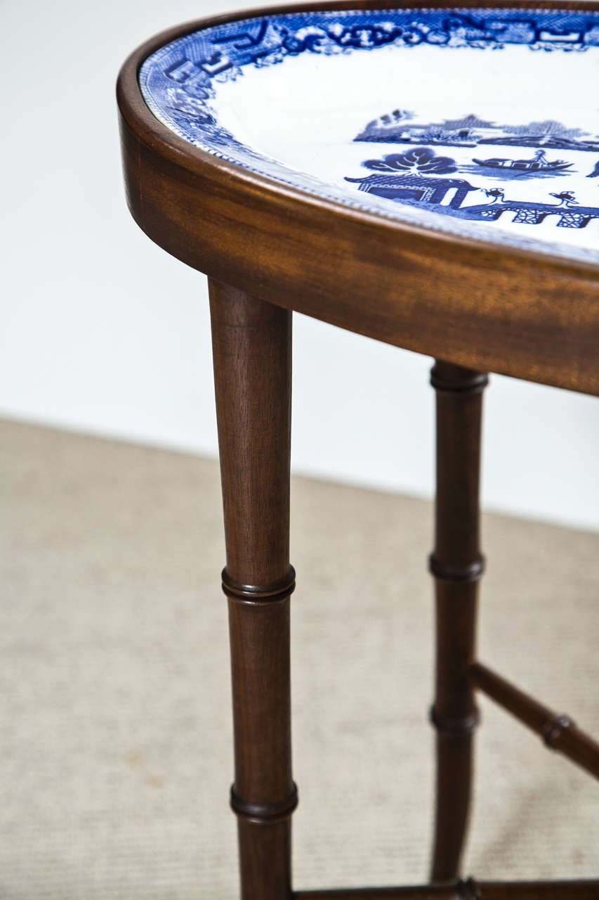 blue willow tray