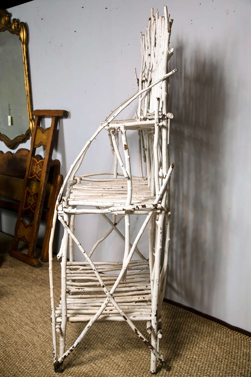 Unique Adirondack Twig Etagere In Good Condition In Stamford, CT