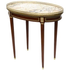 Antique Oval Bouillotte Table