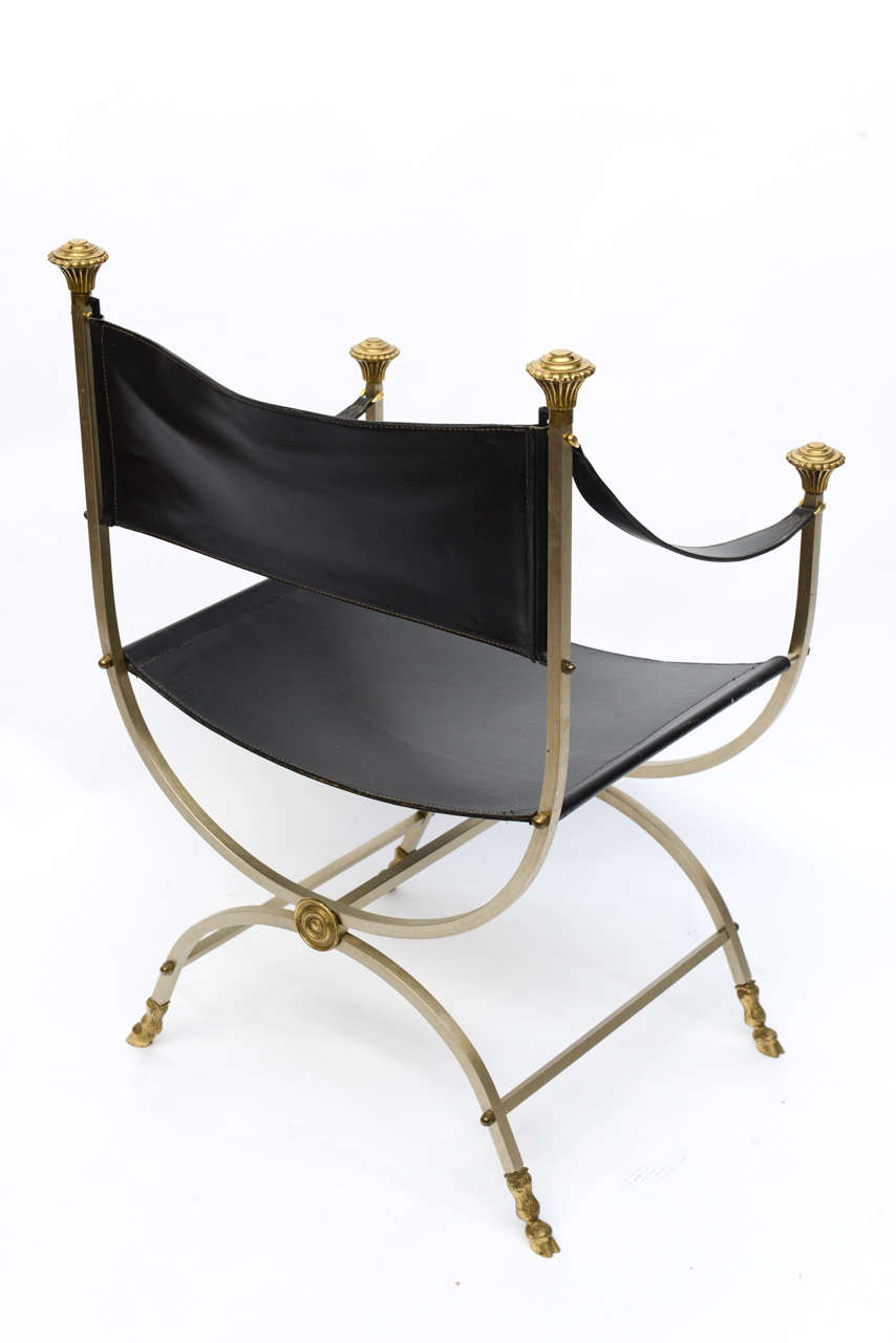Pair of Neo Classical Style Savonarola Chairs 2