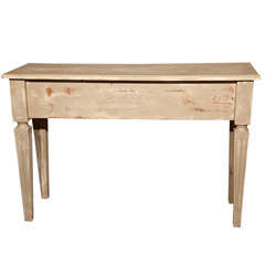 Gesso Grey Painted Console Table