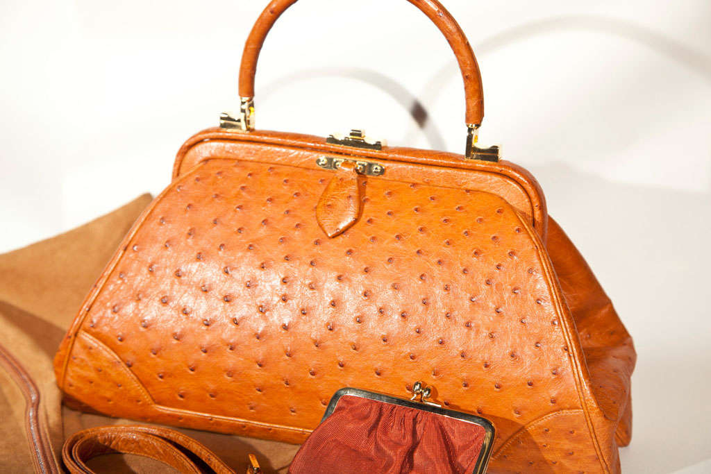 Women's Judith Leiber Signature Ostrich Satchel