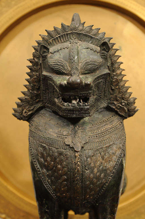 Folk Art Bronze Statue of a Qiling (mythical chinese creature)