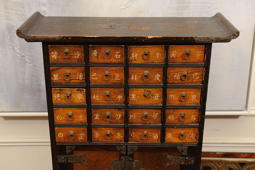 19th Century Small Chest / Chinese Medicine Cabinet For Sale