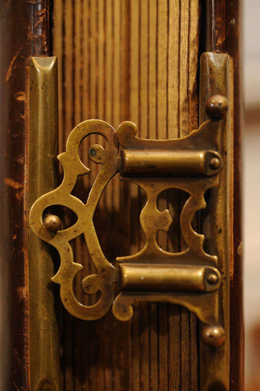 Embossed Leather & Brass Photo Album For Sale 1
