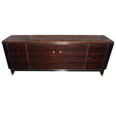 French Art Deco Macassar Ebony Buffet by Maurice Rinck