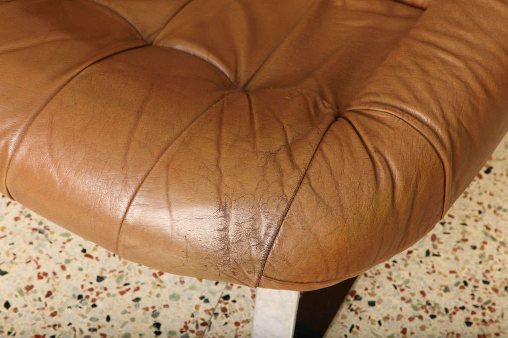 70's Percival Lafer  Brazilian Leather Earth Chairs 1