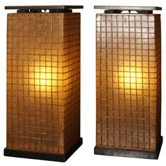 Pair Of Monumental Oriental Style Lamps