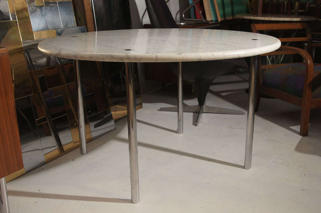 Late 20th Century Laverne Marble Table For Sale