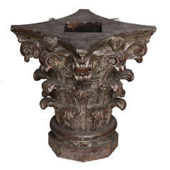 Carved Wood Capital