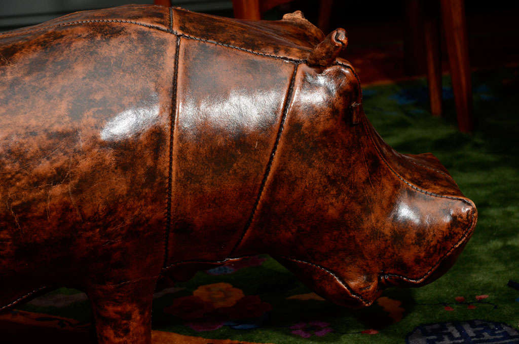 Abercrombie & Fitch Co. Leather Hippo Ottoman 2