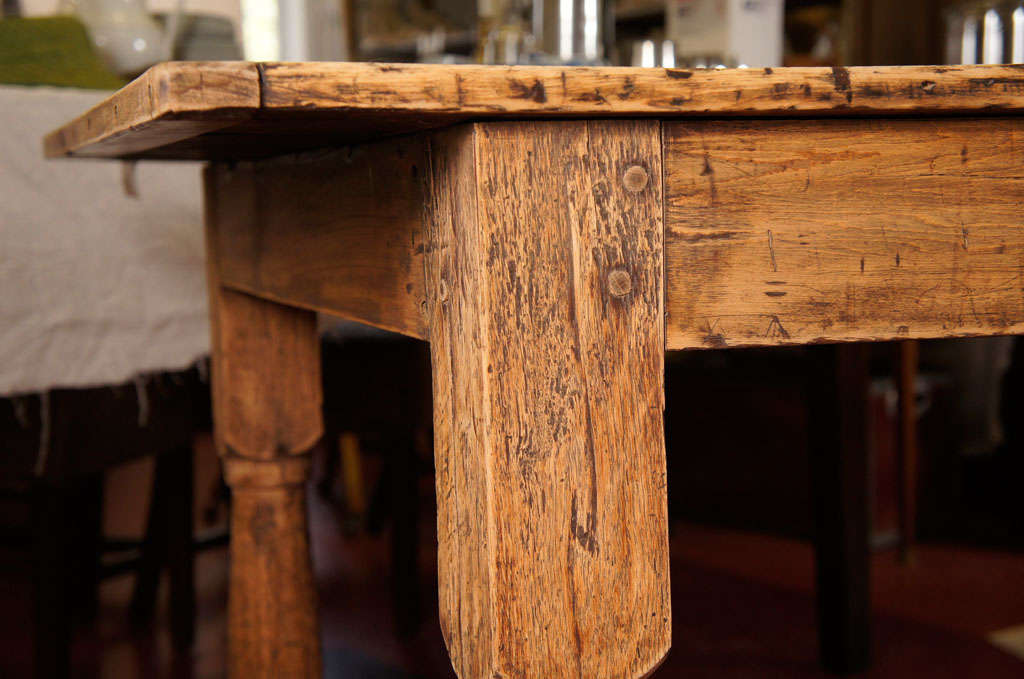 18th Century and Earlier 18th C. Oak Kitchen Island or Refectory Work Table