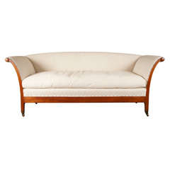 Continental Maple Upholstered Sofa