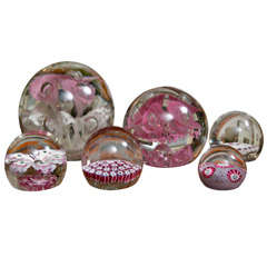 A Collection of Vintage Art Glass Paperweights