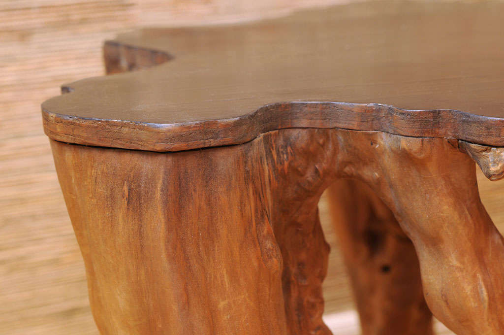 Natural Cypress Side Table 1