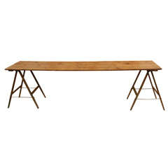 Long American Trestle Table, New England 1900