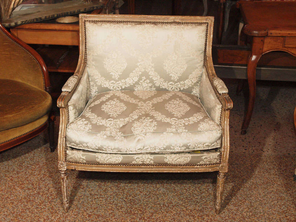 French Pair of Louis XVI Marquise Chairs