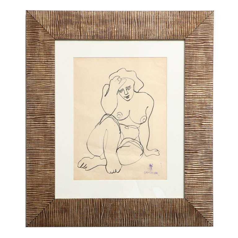 Drawing By Chinese Artist Lam Dong For Sale