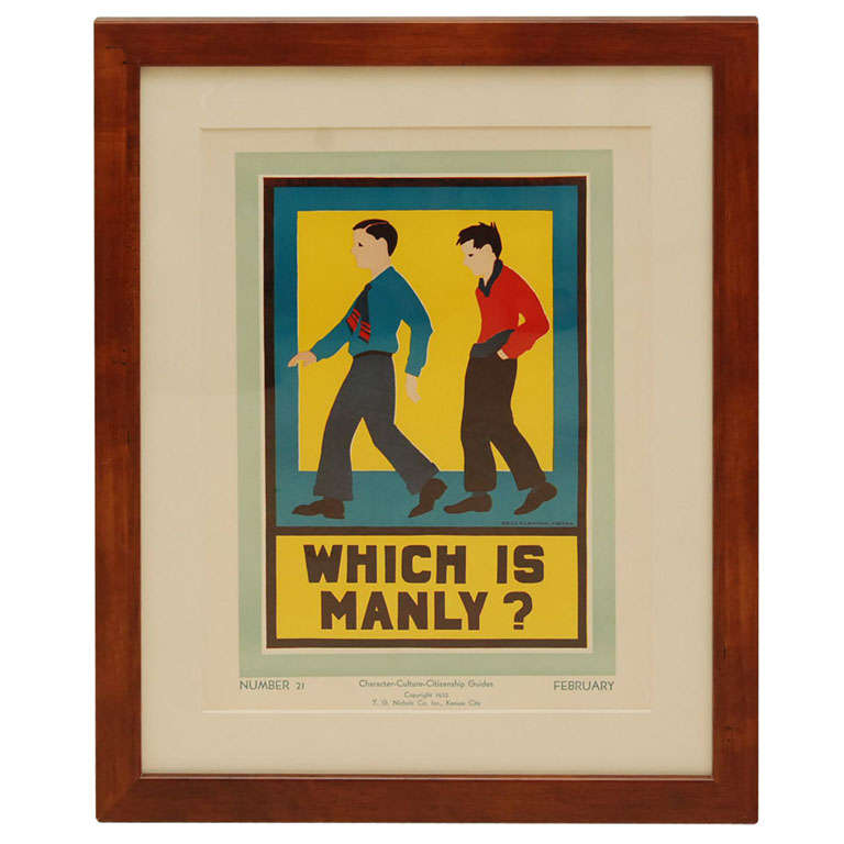 1930's CHARACTER, CULTURE and CITIZENSHIP POSTERS For Sale