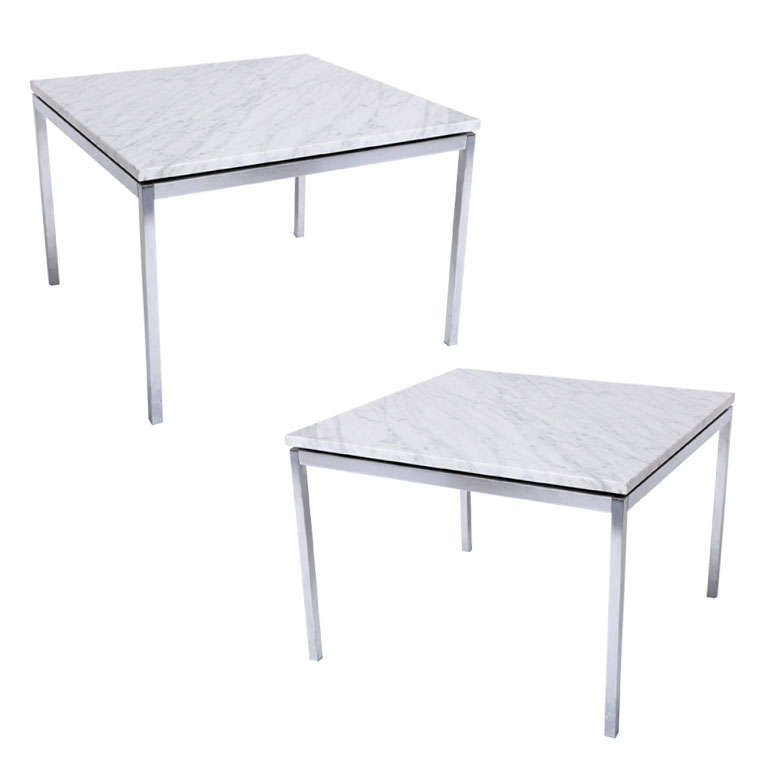 Florence Knoll Marble Side Tables