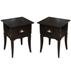 Pair of Bedside Table in the style of James Mont