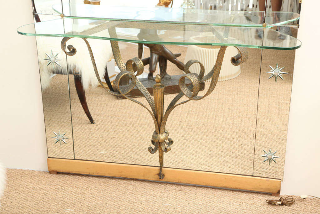 Mid-20th Century Venetian Mirror Mantel 1930's