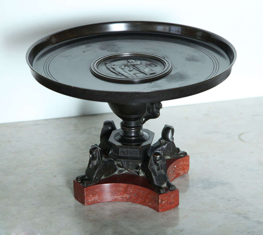 Grand Tour Bronze and Rosso Antico Tazza, Italy