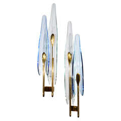 A pair of Fontana Arte sconces designed by Max Ingrand