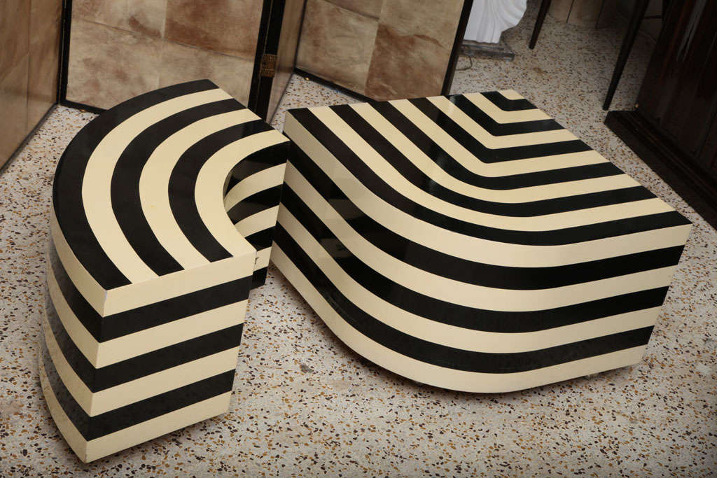 Late 20th Century Op Art Tables by Anne Herbst