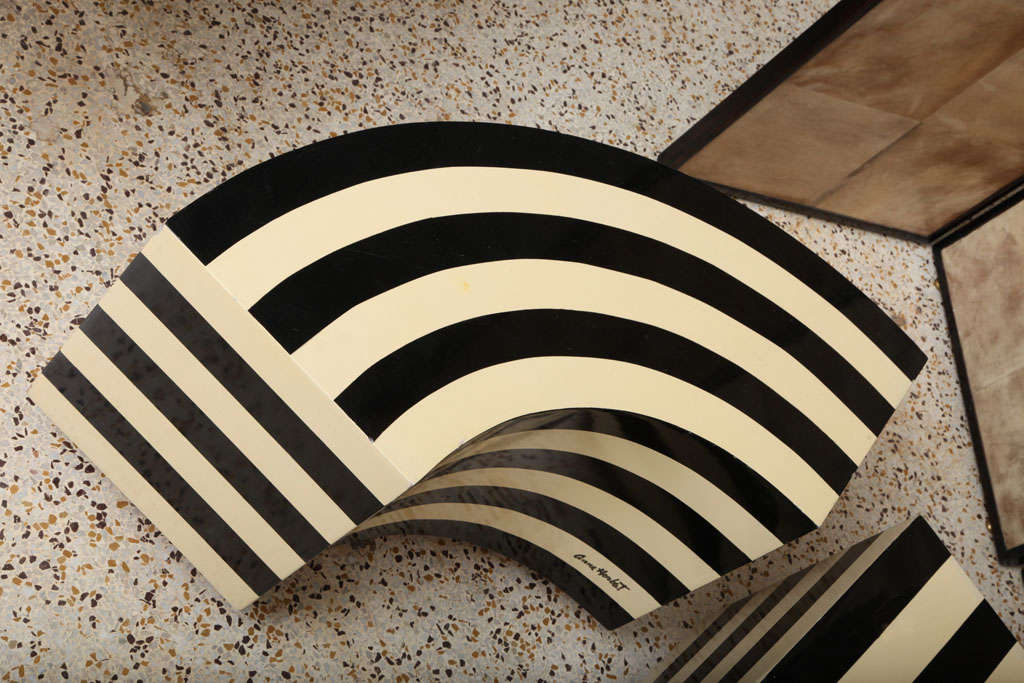 Op Art Tables by Anne Herbst 2