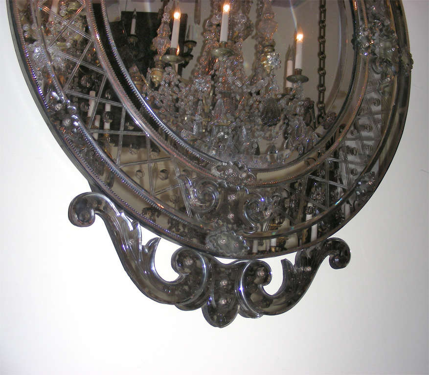 19th Century 1880s Exceptional Size Venetian Mirror For Sale