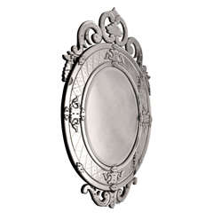 1880s Exceptional Size Venetian Mirror