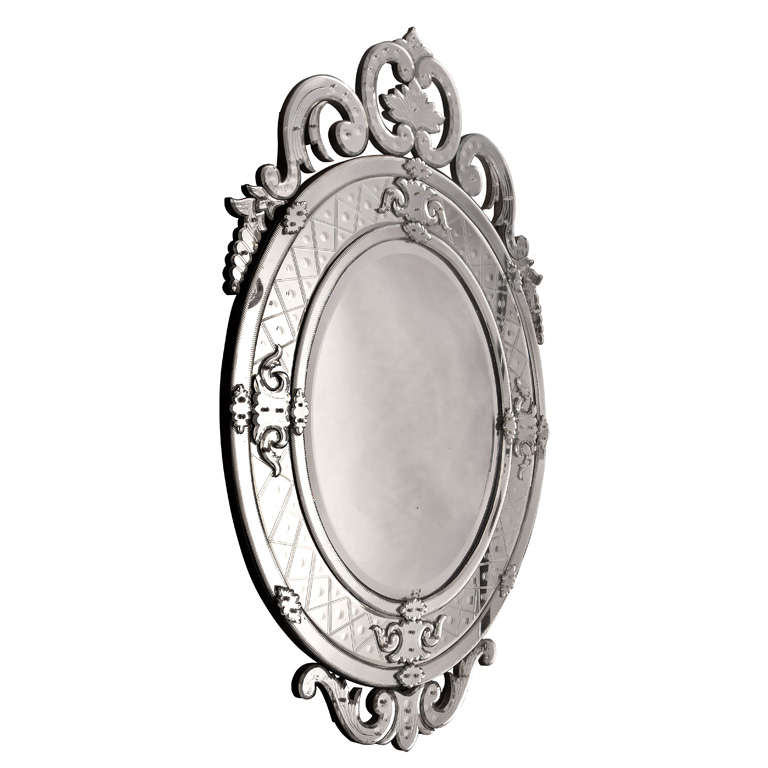 1880s Exceptional Size Venetian Mirror For Sale