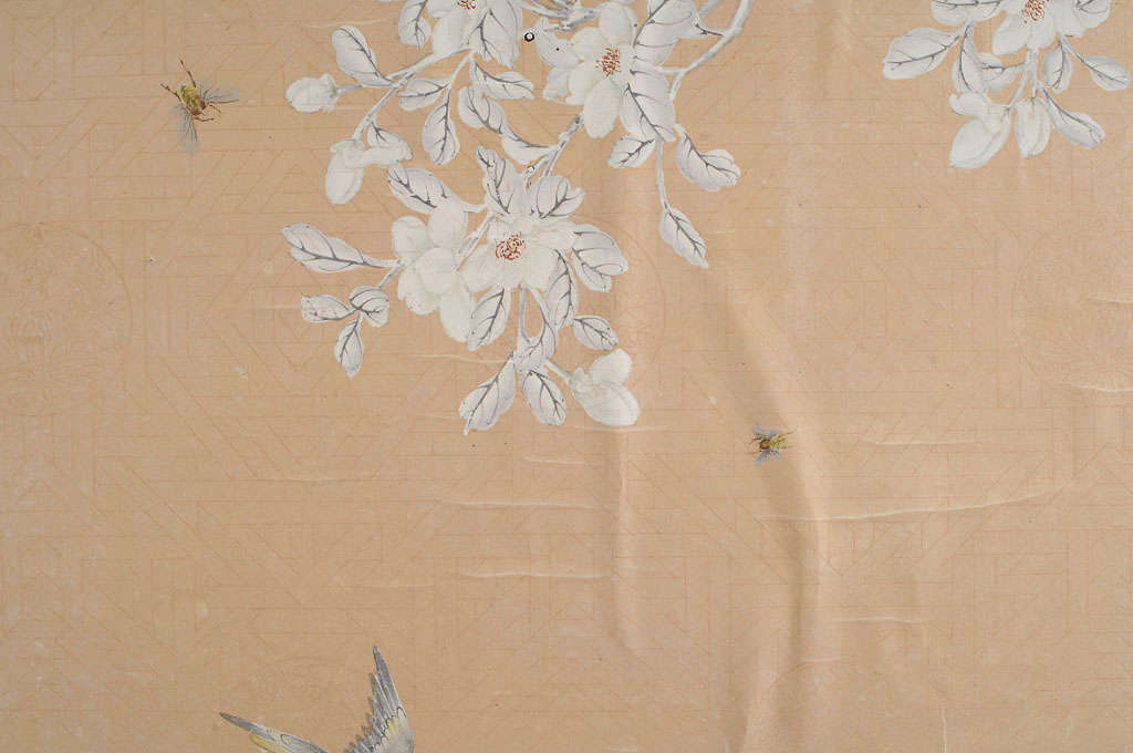Hong Kong Framed Gracie Wallpaper Panels c.1950