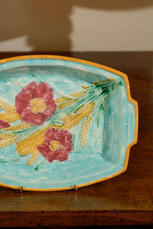 Glazed English Wedgwood Majolica Rare Platter