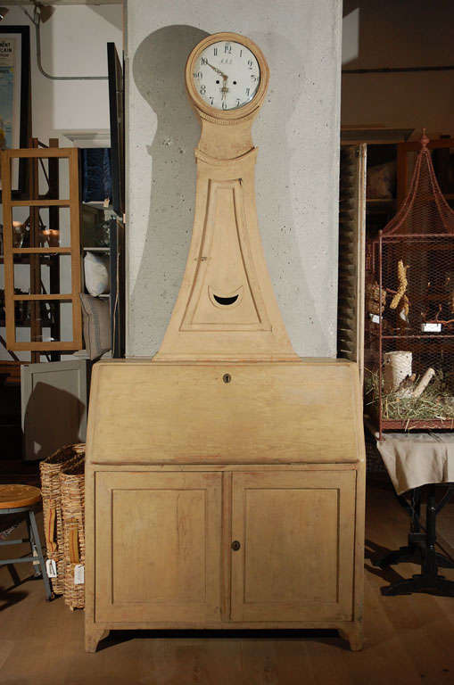 Mid 19th Century Swedish Mora Clock Cabinet