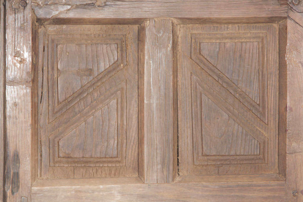 18th Century and Earlier Pair of Uncomplicated,  Early and Elementary Shutters